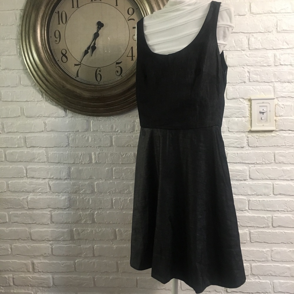 Gap empire waist fit and flare black dress
